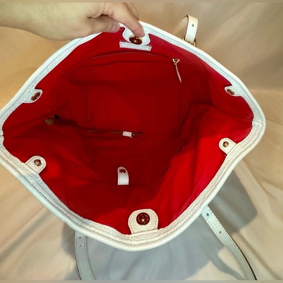 Dooney & Bourkey Pebble Grain Large Tote in White - Picture 9 of 9